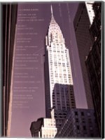 Framed Chrysler Building Architecture