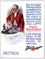 Framed Pabst Blue Ribbon Beer 1911
