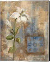 Framed 'Lily and Tile' border=