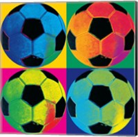 Framed Ball Four-Soccer