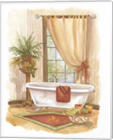 Framed 'Watercolor Bath in Spice II' border=