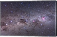 Framed Southern Milky Way with Eta Carinae, Crux and Alpha & Beta Centauri