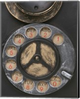 Framed 'Old Vintage Pay Phone II' border=