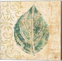 Framed 'Leaf  Scroll I' border=