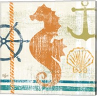 Framed 'Nautical Brights IV' border=