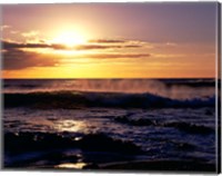 Framed Coastline at Sunset, Lanzarote, Canary Isles, Spain