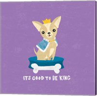 Framed 'Good Dogs Chihuahua Bright' border=