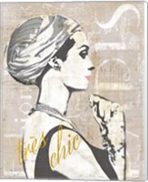 Framed 'Fashion Week Paris Halftone III' border=