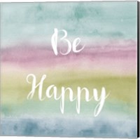 Framed 'Rainbow Seeds Painted Pattern XIV Cool Happy' border=