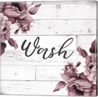 Framed 'Wash Script' border=