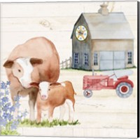 Framed 'Life on the Farm I' border=