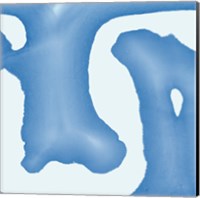 Framed 'Batik Blue I' border=