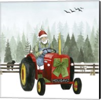 Framed 'Country Santa I' border=