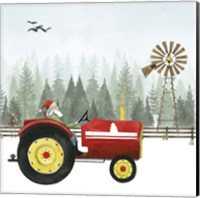 Framed 'Country Santa II' border=