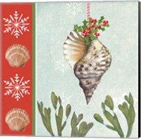 Framed 'Christmas Coastal II' border=