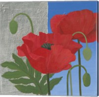 Framed 'More Poppies' border=