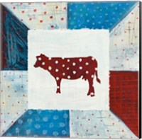 Framed 'Modern Americana Farm Quilt IV' border=