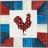 Framed 'Modern Americana Farm Quilt III' border=