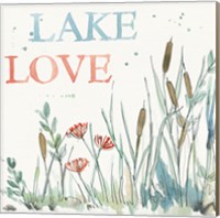 Framed 'Lakehouse VI Red' border=