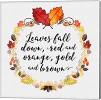 Framed 'Pumpkin Spice Sentiment I' border=