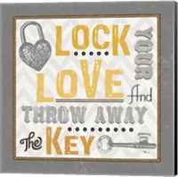 Framed 'Lock Your Love I' border=