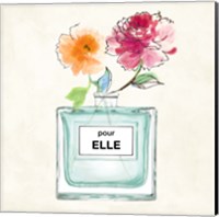 Framed 'Pour Elle II' border=