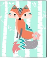 Framed 'Tribal Fox Girl II' border=