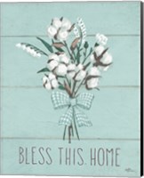 Framed 'Blessed II Mint' border=