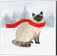Framed 'Christmas Cats & Dogs III' border=
