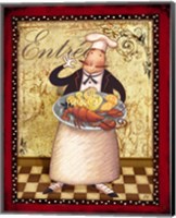 Framed 'Chefs Bon Appetit III' border=