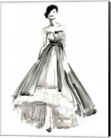 Framed 'Gestural Evening Gown II' border=