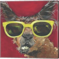 Framed 'Dapper Animal IV' border=