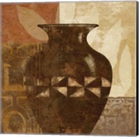 Framed 'Ethnic Vase IV' border=