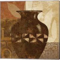 Framed 'Ethnic Vase IV' border=