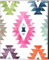 Framed 'Aztec Brights I' border=