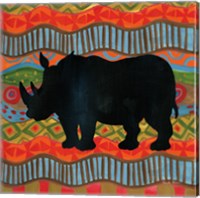 Framed 'African Animal IV' border=