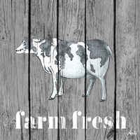 Framed 'Wood Farm Grey I' border=