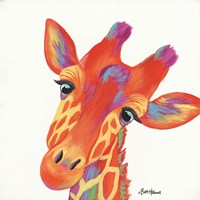 Framed 'Cheery Giraffe' border=