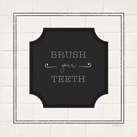 Framed 'Brush Your Teeth' border=