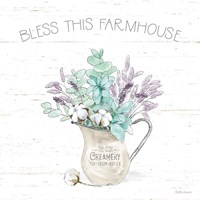 Framed 'Farmhouse Cotton II' border=