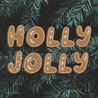 Framed 'Gingerbread Holly Jolly' border=