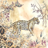 Framed 'Leopard on Neutral II' border=