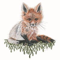 Framed 'Baby Fox' border=