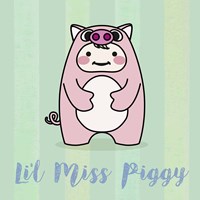 Framed 'Li'l Piggy' border=