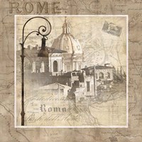 Framed 'When in Rome' border=