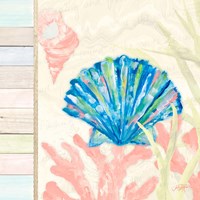 Framed 'Pastel Coastal II' border=