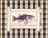 Framed 'Framed Lake Fish I' border=