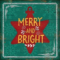 Framed 'Merry and Bright' border=