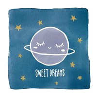 Framed 'Night Sky Sweet Dreams' border=