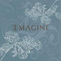 Framed 'Imagine' border=